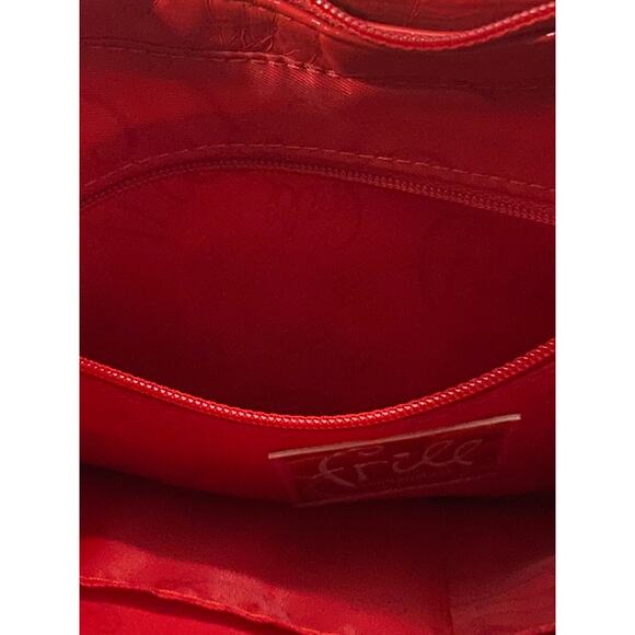 Vera Bradley Hobo Purse Frill Hotsy Totsy Collection Red Trim Waterproof RETIRED - Picture 10 of 15